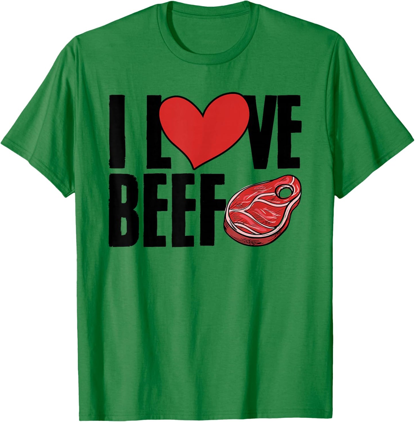 Food Beef Steak Meat Lover Anti Vegan Carnivore Meat Eater T-Shirt - T-Shirt | Irish Green