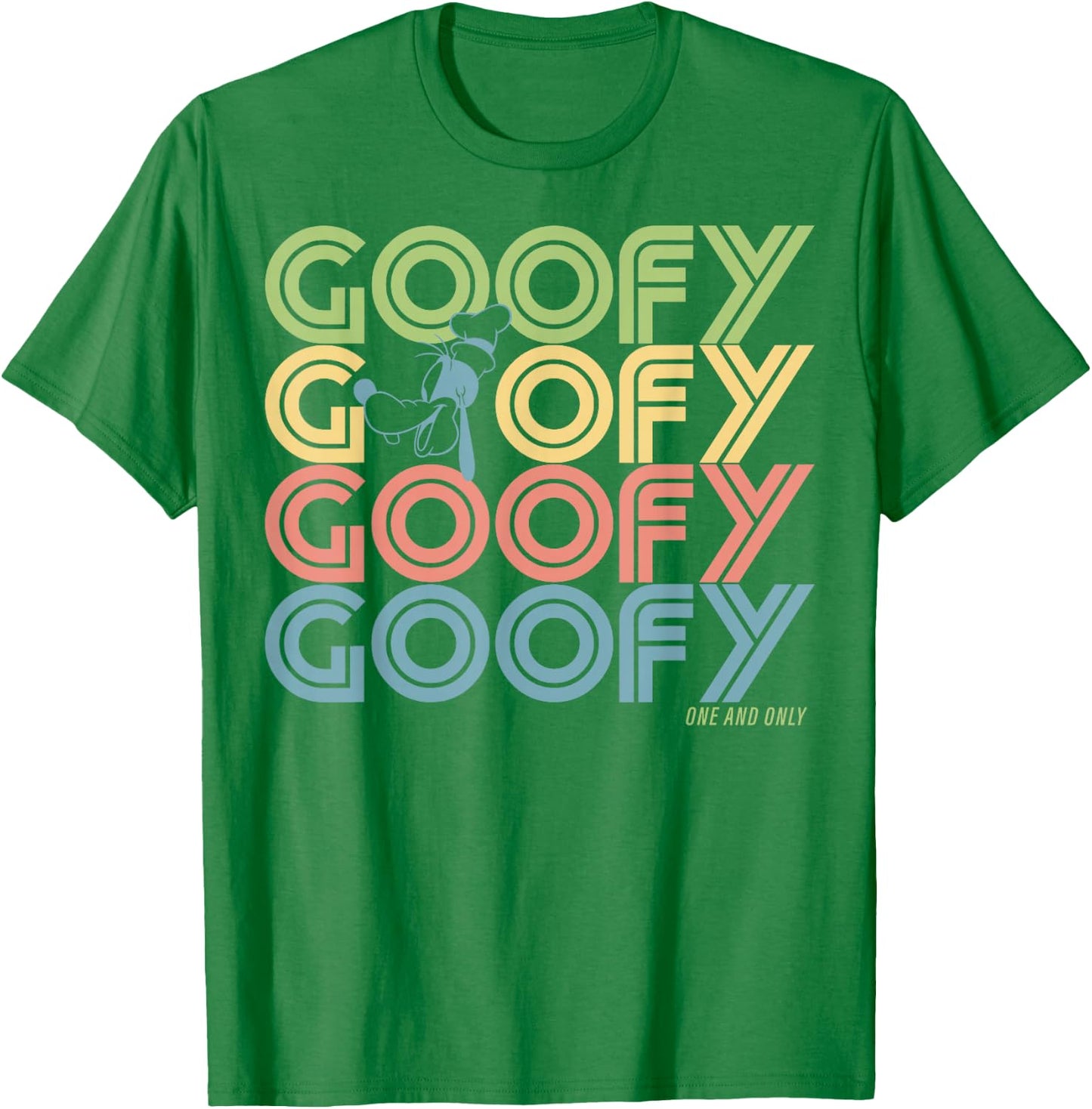 Disney Goofy Retro Name Stack T-Shirt - T-Shirt | Irish Green