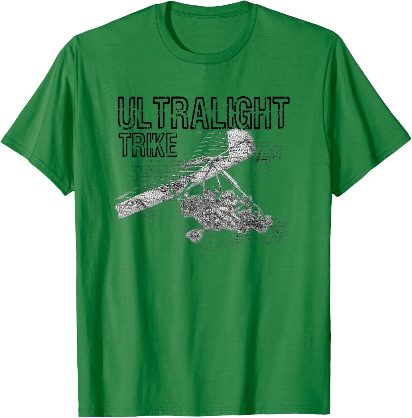 Ultralight Trike Aircraft Microlight Shirt T-Shirt - T-Shirt | Irish Green