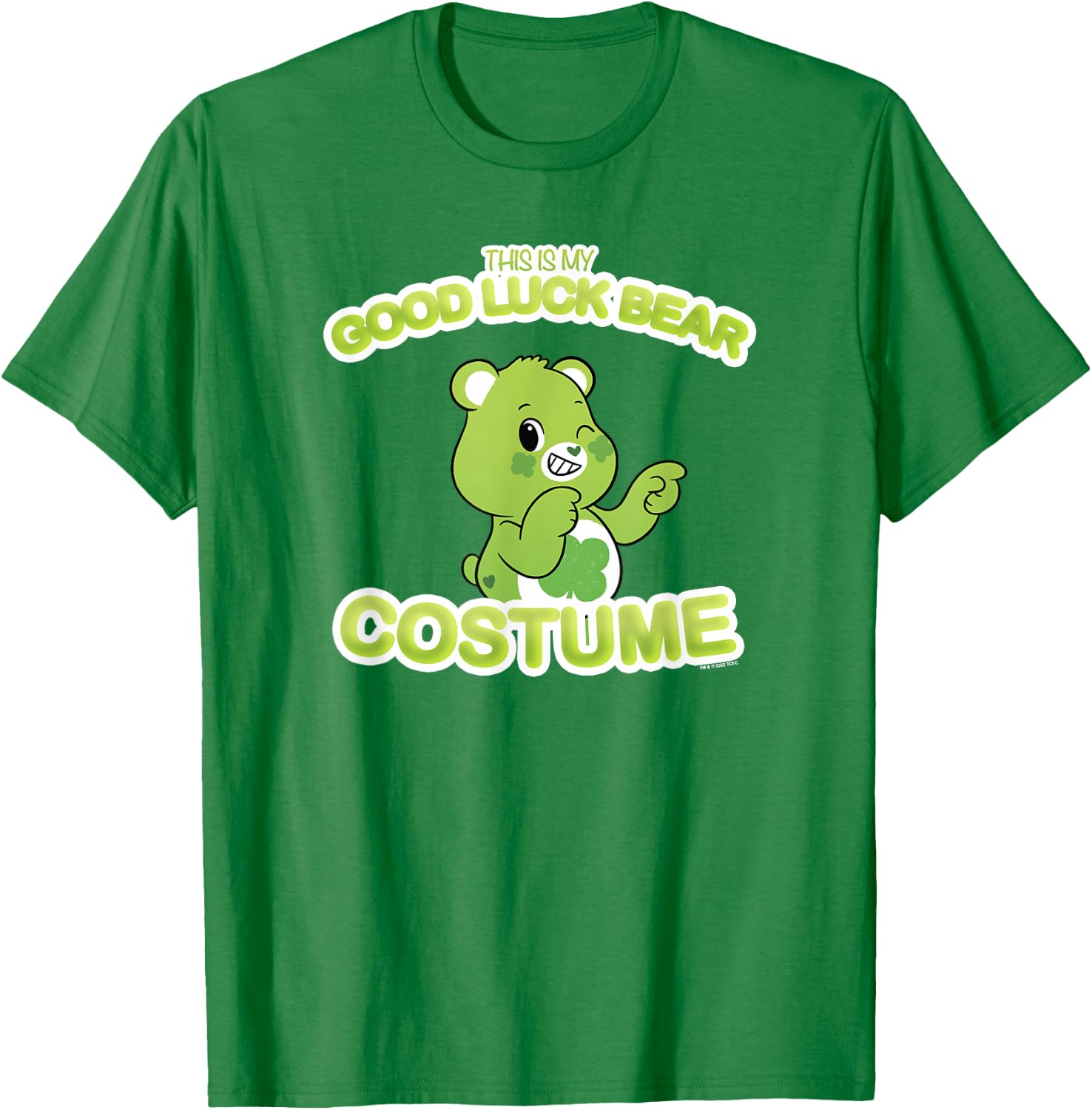 Care Bears Halloween This is My Good Luck Bear Costume T-Shirt - T-Shirt | Irish Green