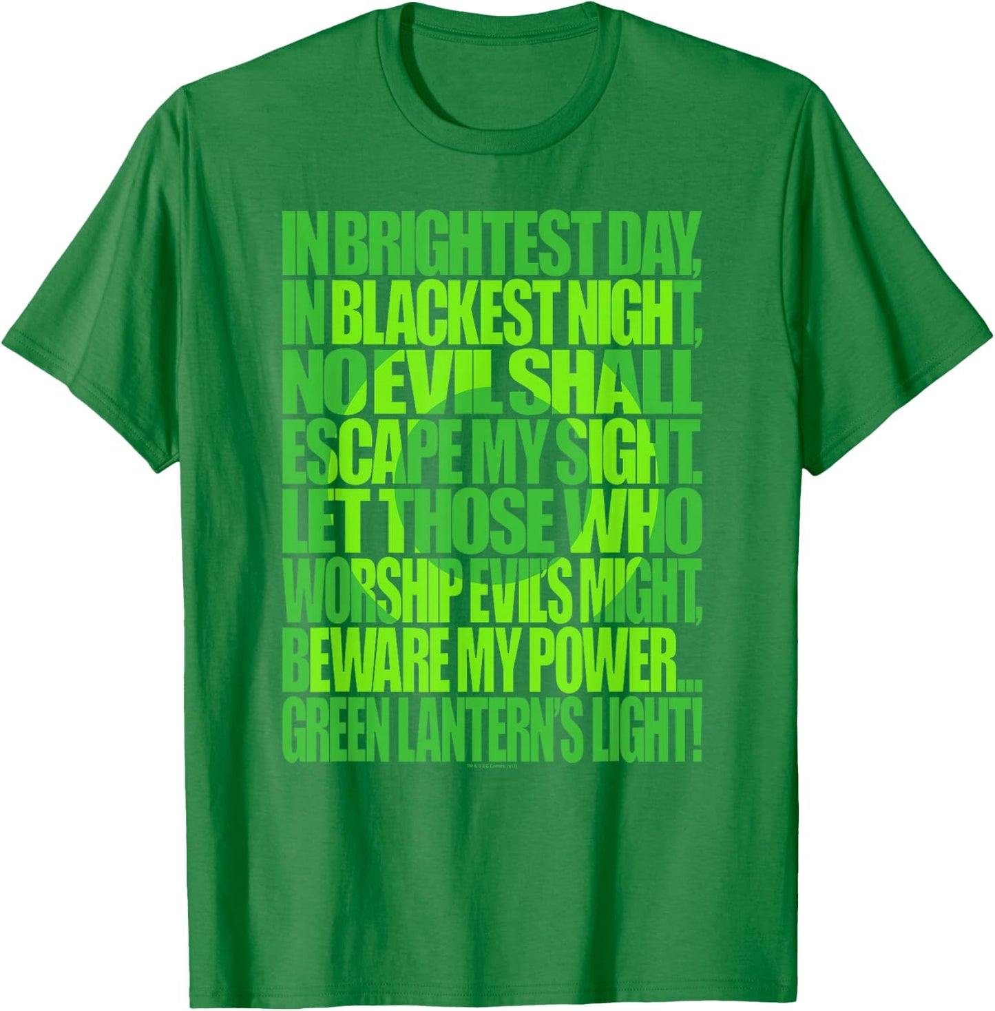 Green Lantern In Brightest Day Oath T-Shirt - T-Shirt | Irish Green