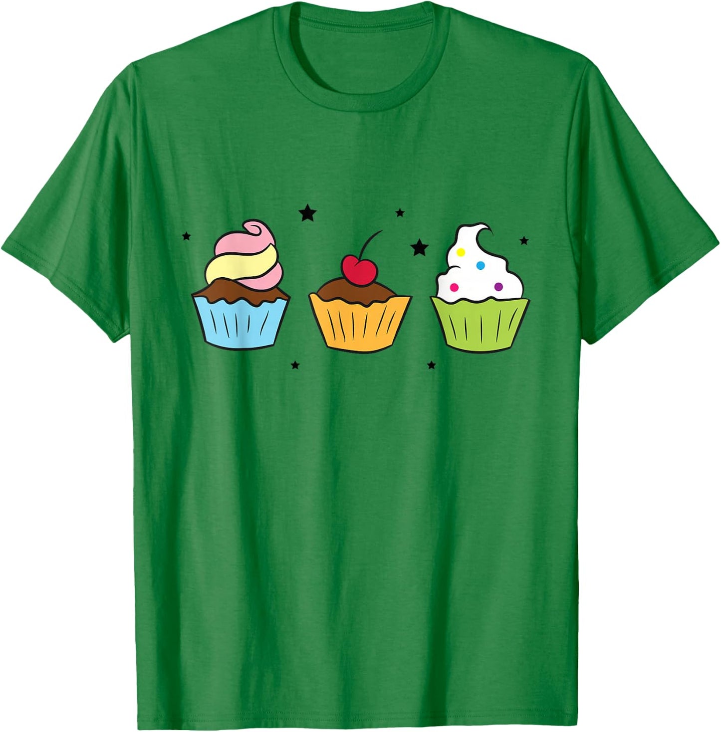 Cupcakes Baking Cupcakes Sweet Cupcakes Baker T-Shirt - T-Shirt | Irish Green