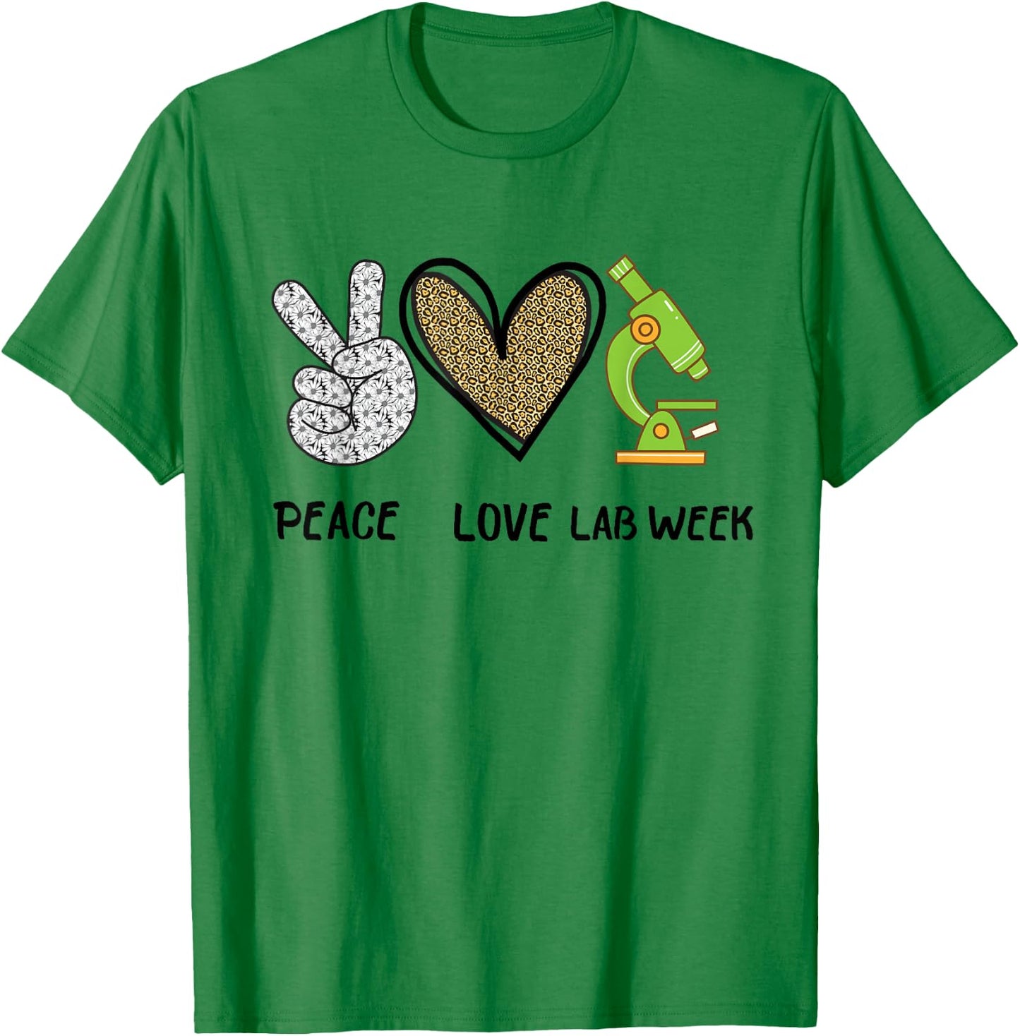 Peach Love Lab Week 2022 Laboratory Tech Technologist T-Shirt - T-Shirt | Irish Green