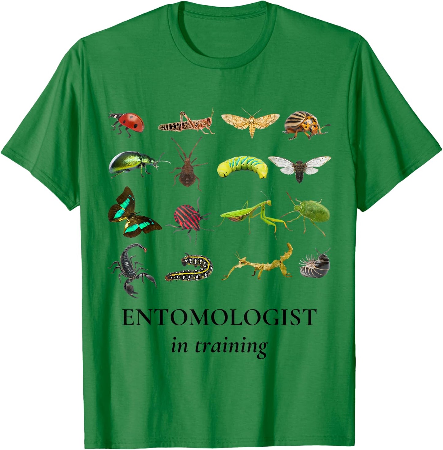 Bug Explorer Entomologist in Training Insects Kids Girl Boys T-Shirt - T-Shirt | Irish Green