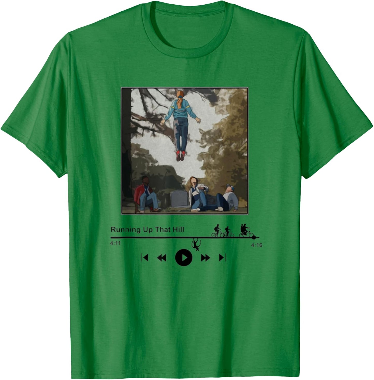 Running Up That Hill T-Shirt - T-Shirt | Irish Green