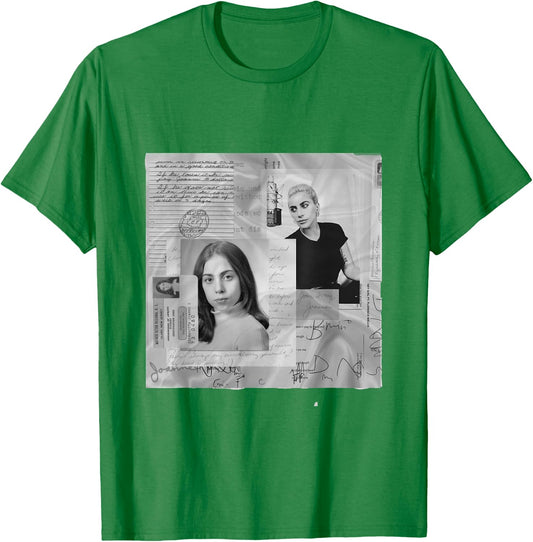 Lady Gaga Official Joanne White Photo T-Shirt - T-Shirt | Irish Green