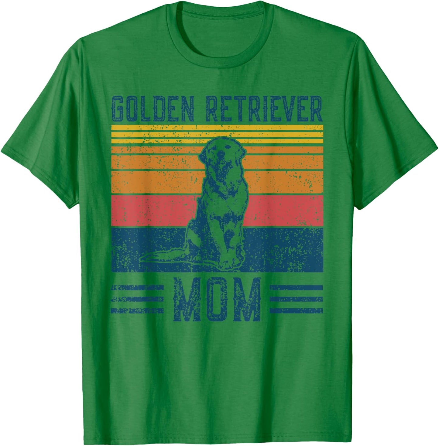 Dog Golden Retriever Mom - Vintage Golden Retriever Mom T-Shirt - T-Shirt | Irish Green