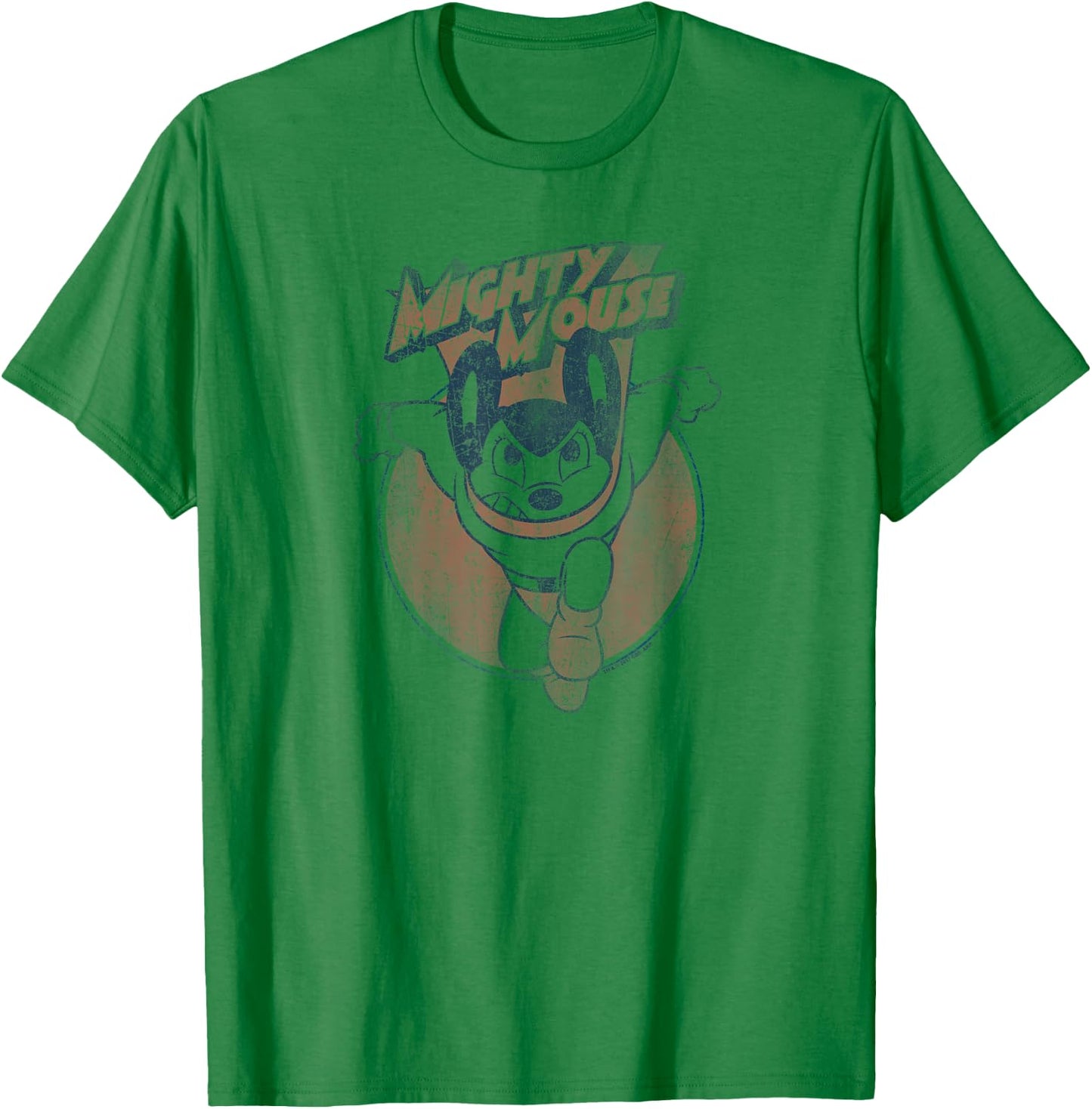 Mighty Mouse Flying With Purpose T-Shirt - T-Shirt | Irish Green