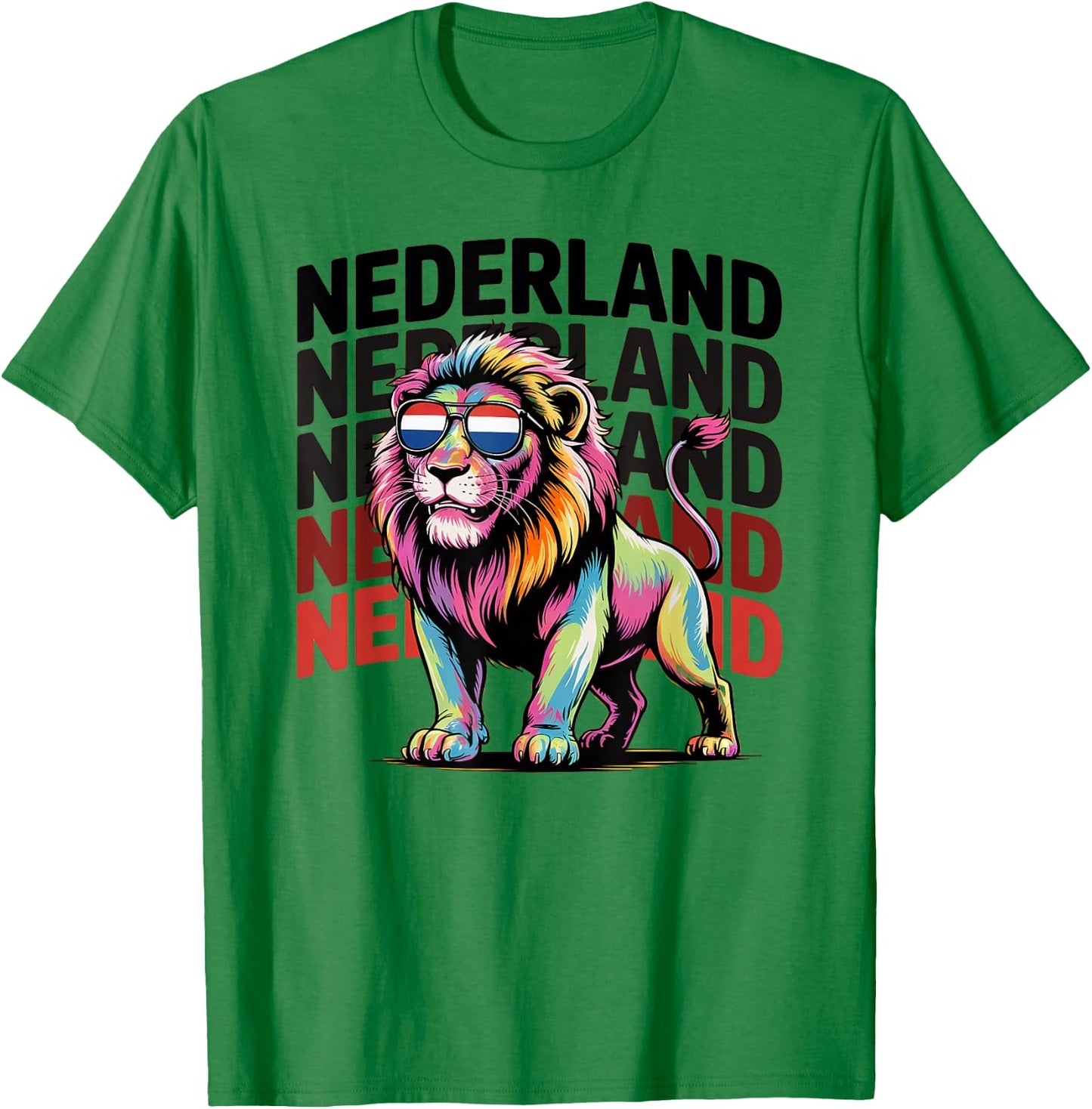 Proud Nederland Boys Oranje Dad Netherlands Hup Holland Lion T-Shirt - T-Shirt | Irish Green
