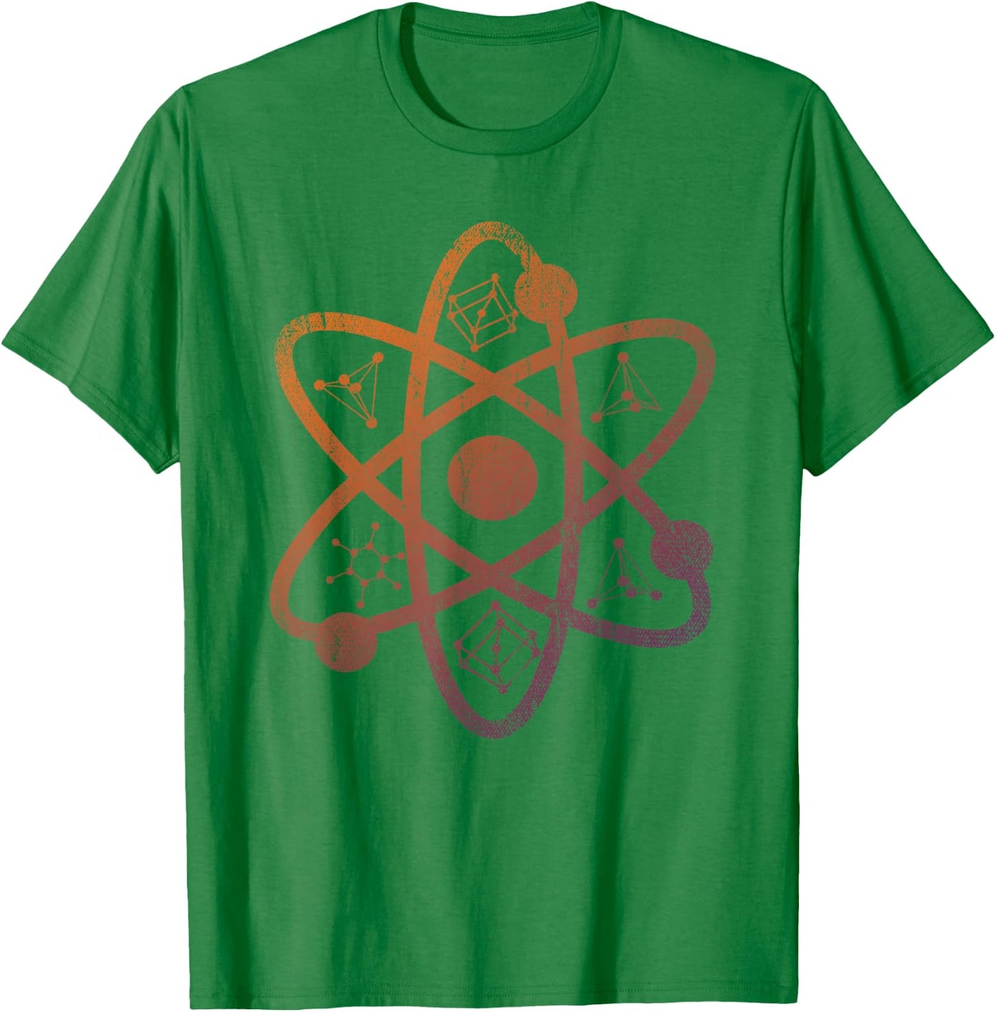 Atom Physicist Science Scientist Electrons Quantum Physics T-Shirt - T-Shirt | Irish Green