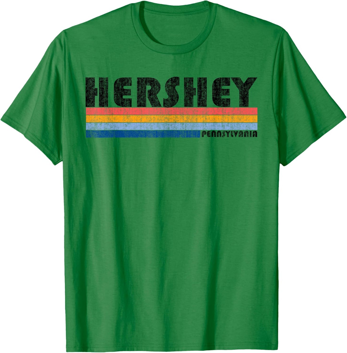 Vintage 1980s Style Hershey PA T-Shirt - T-Shirt | Irish Green