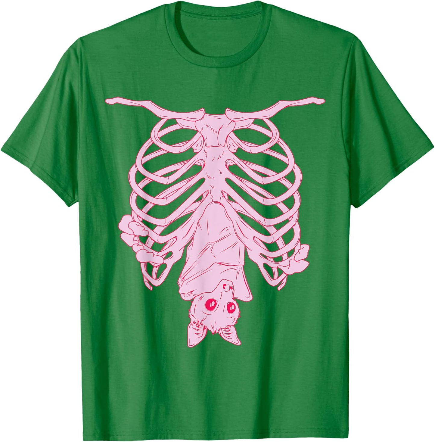 Nu Goth, Witchy Pastel Goth Aesthetic, Creepy Cute Bat T-Shirt - T-Shirt | Irish Green