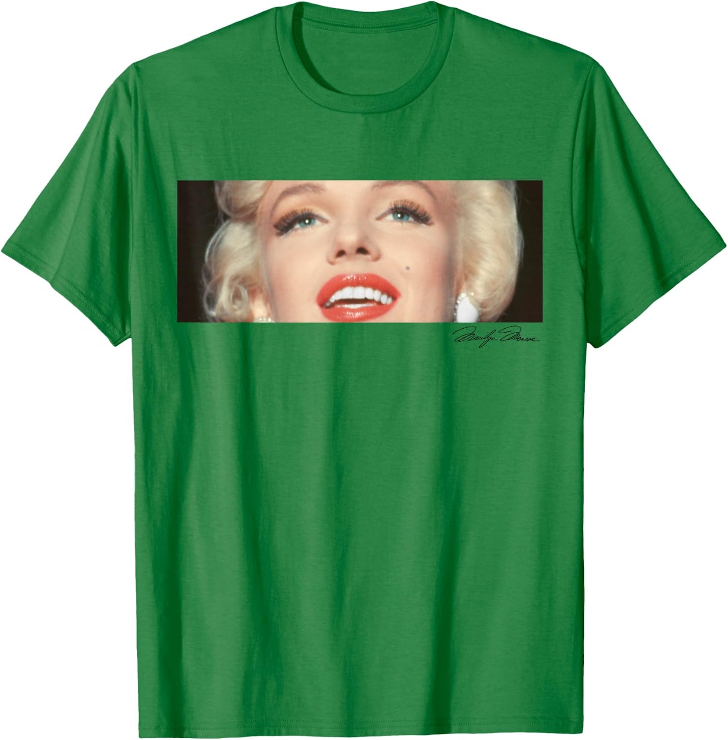 Marilyn Monroe Marilyn Gaze Autograph T-Shirt - T-Shirt | Irish Green