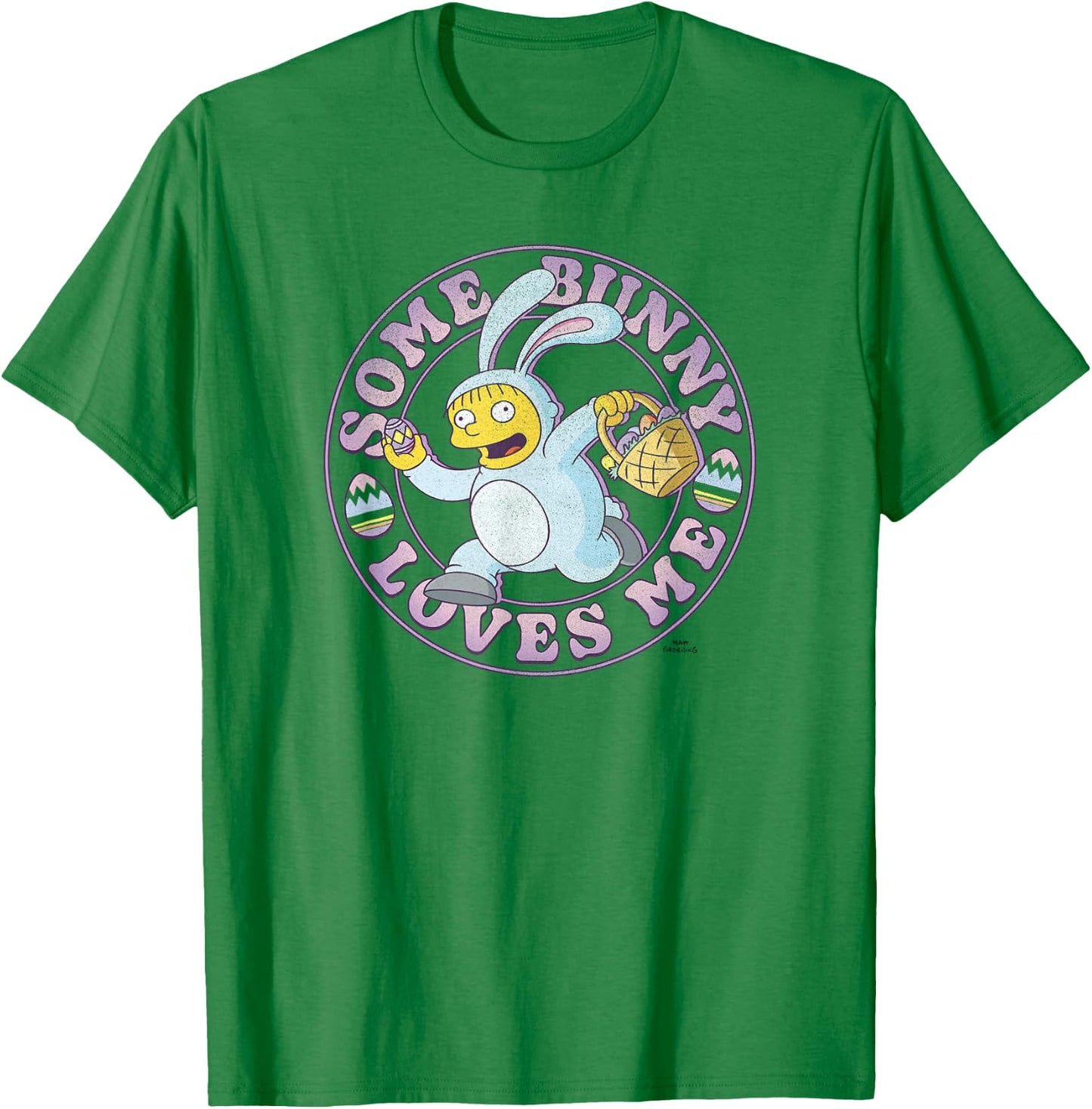 The Simpsons Easter Ralph Wiggum Some Bunny Loves Me T-Shirt - T-Shirt | Irish Green