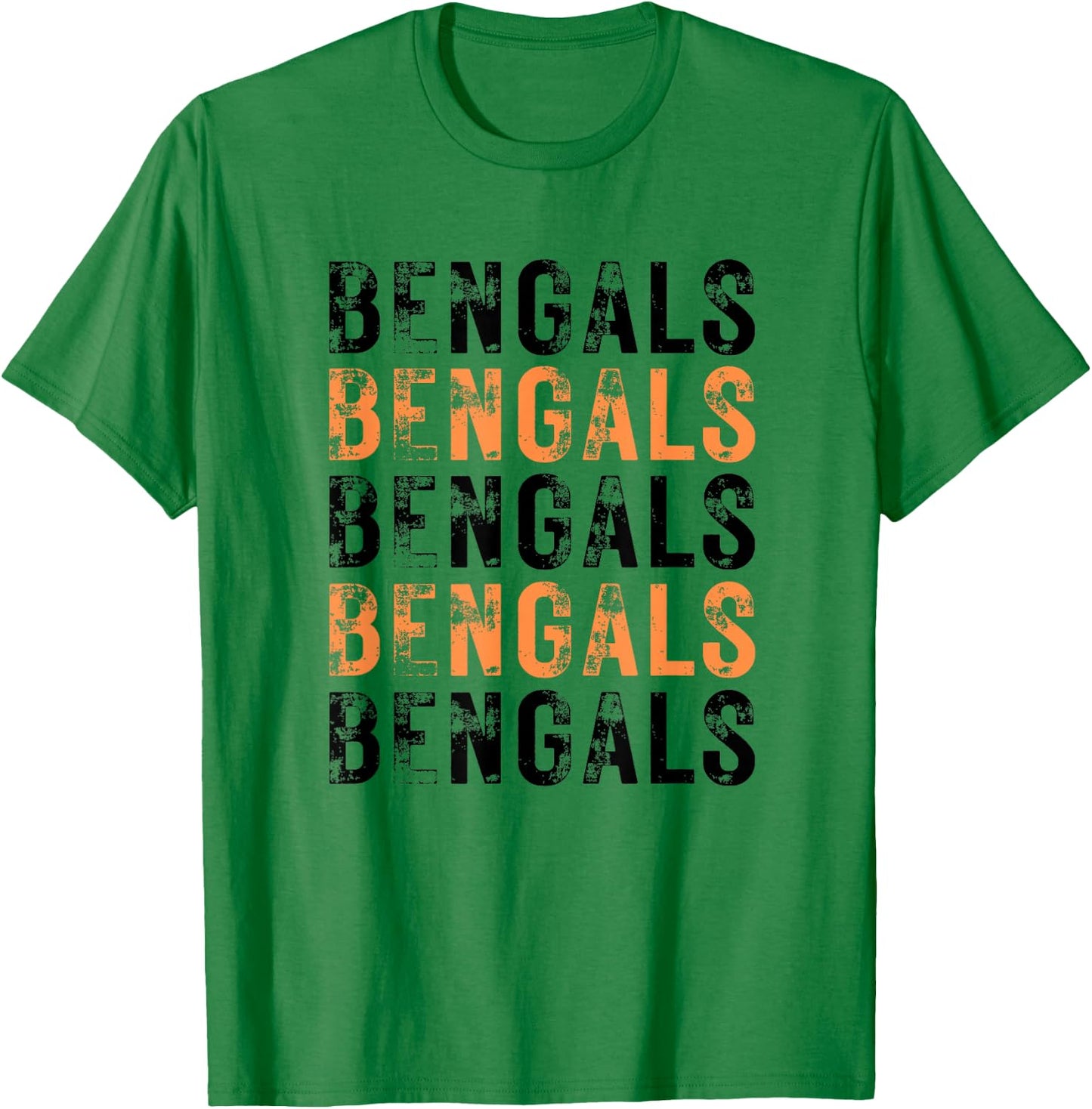 Distressed Bengals T-Shirt - T-Shirt | Irish Green