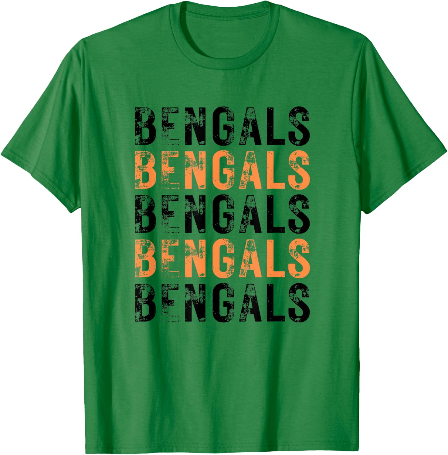 Distressed Bengals T-Shirt - T-Shirt | Irish Green