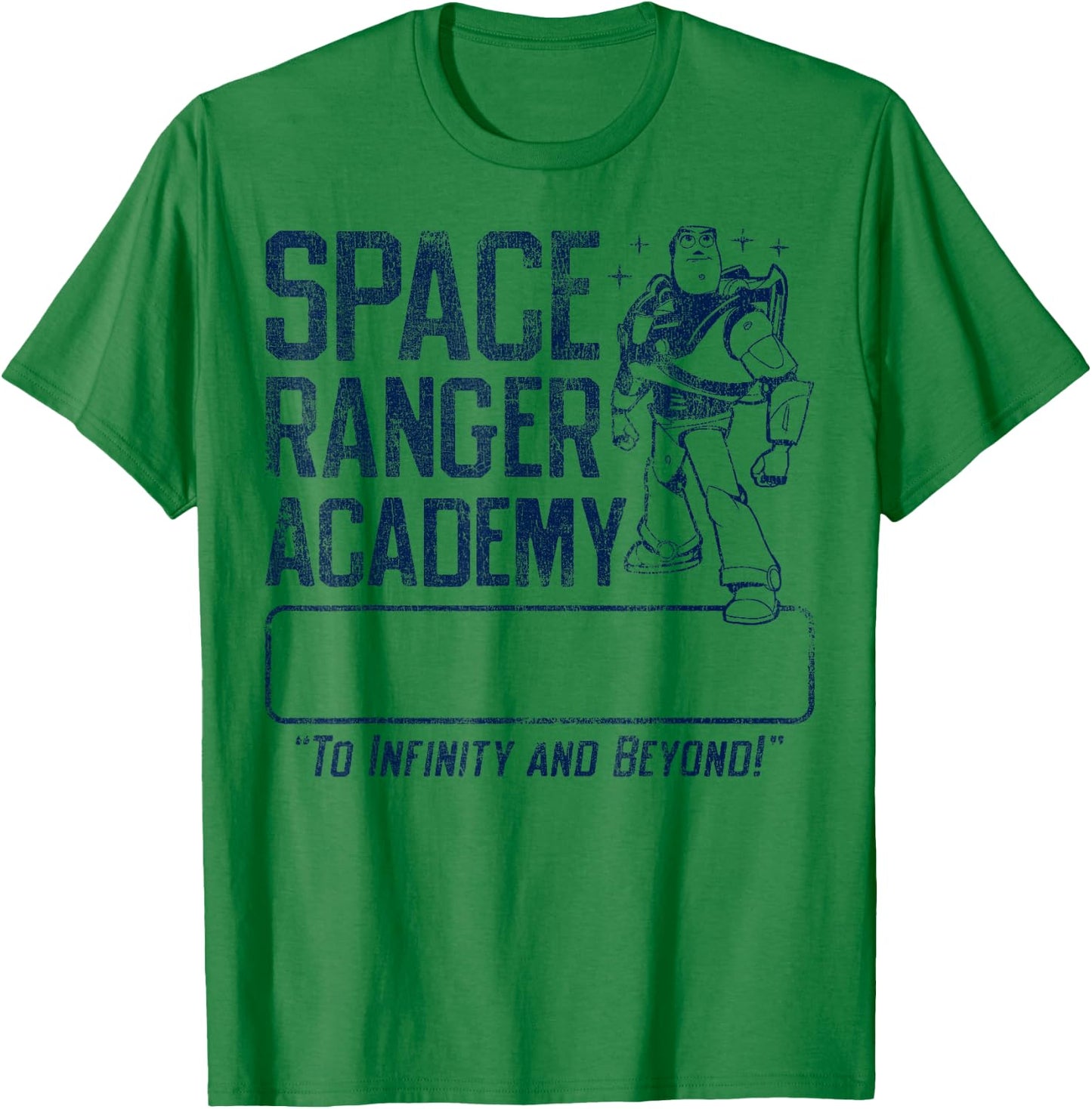 Disney Pixar Toy Story Buzz Lightyear Space Ranger Academy T-Shirt - T-Shirt | Irish Green