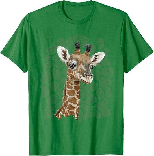 Love Giraffes Women Shirt Giraffe Lovers for Kids and Girls T-Shirt - T-Shirt | Irish Green