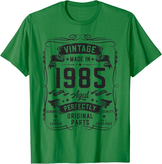 Vintage 1985 41yr 41st Birthday Gifts 41 Years Old T-Shirt - T-Shirt | Irish Green