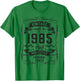 Vintage 1985 41yr 41st Birthday Gifts 41 Years Old T-Shirt - T-Shirt | Irish Green