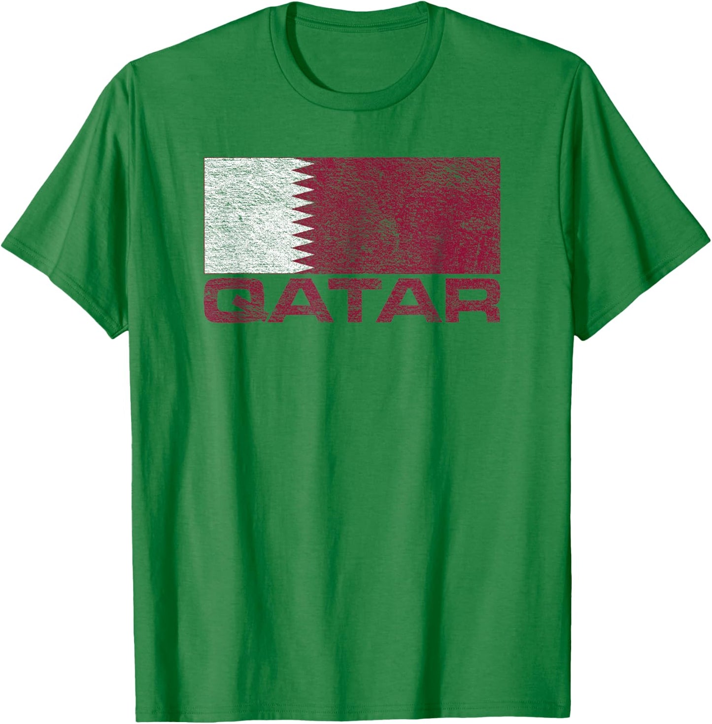Qatar Flag Doha Qatari Pride T-Shirt - T-Shirt | Irish Green