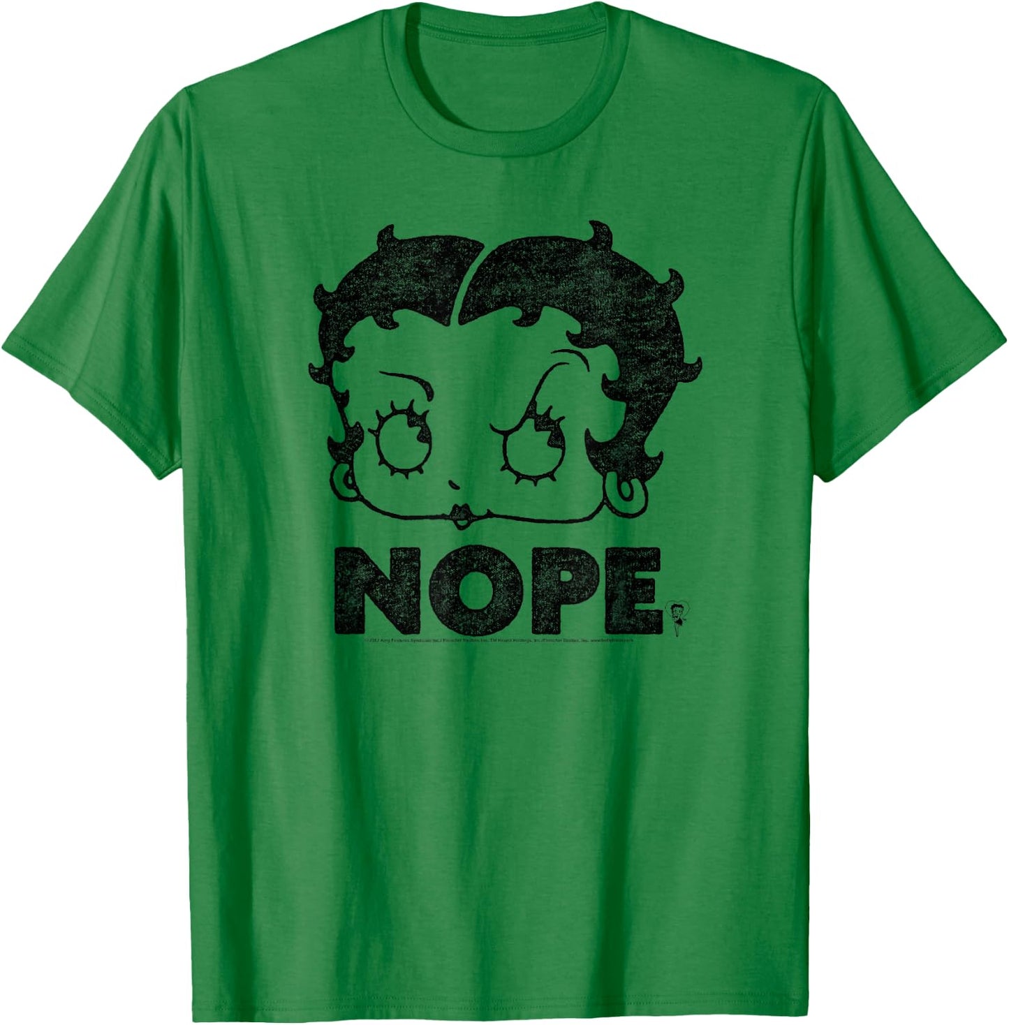 Betty Boop Boop Nope T-Shirt - T-Shirt | Irish Green