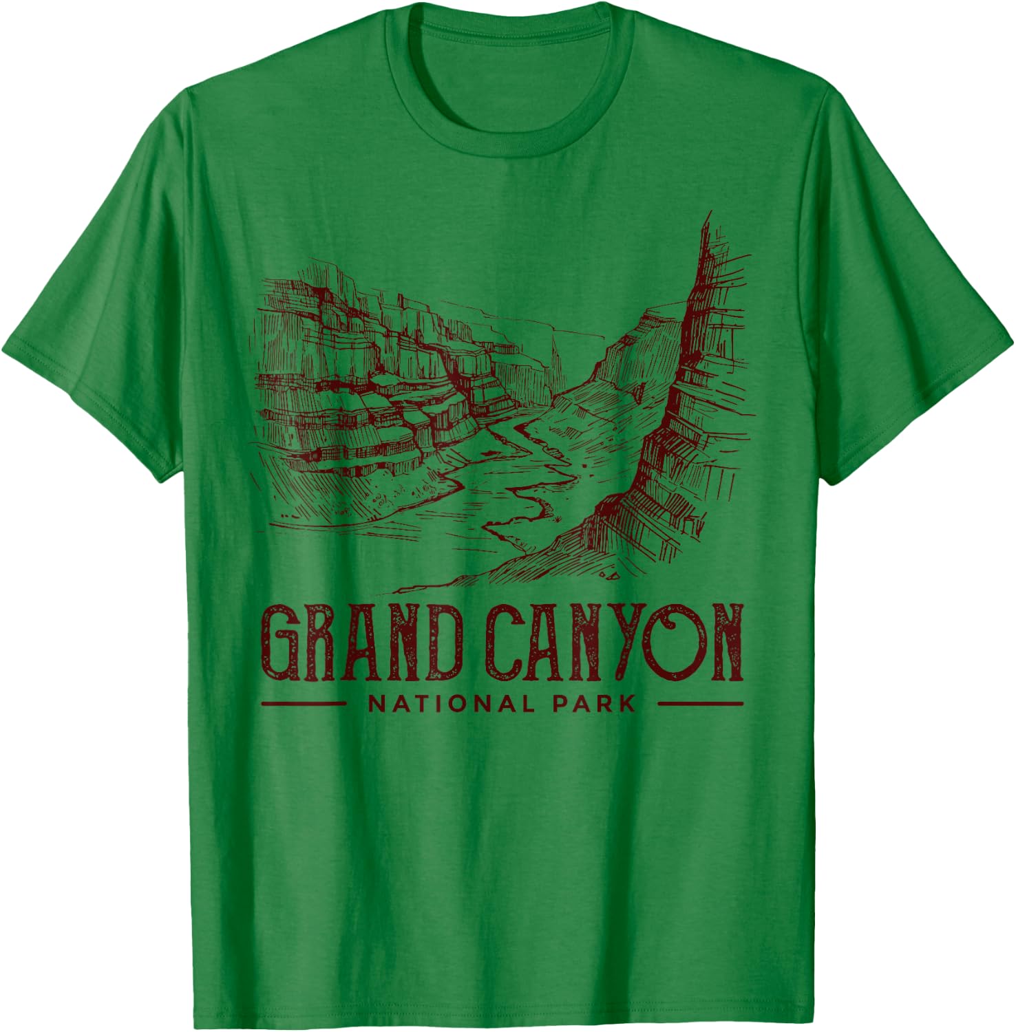 Grand Canyon National Park Merchandise Grand Canyon T-Shirt - T-Shirt | Irish Green
