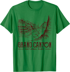 Grand Canyon National Park Merchandise Grand Canyon T-Shirt - T-Shirt | Irish Green