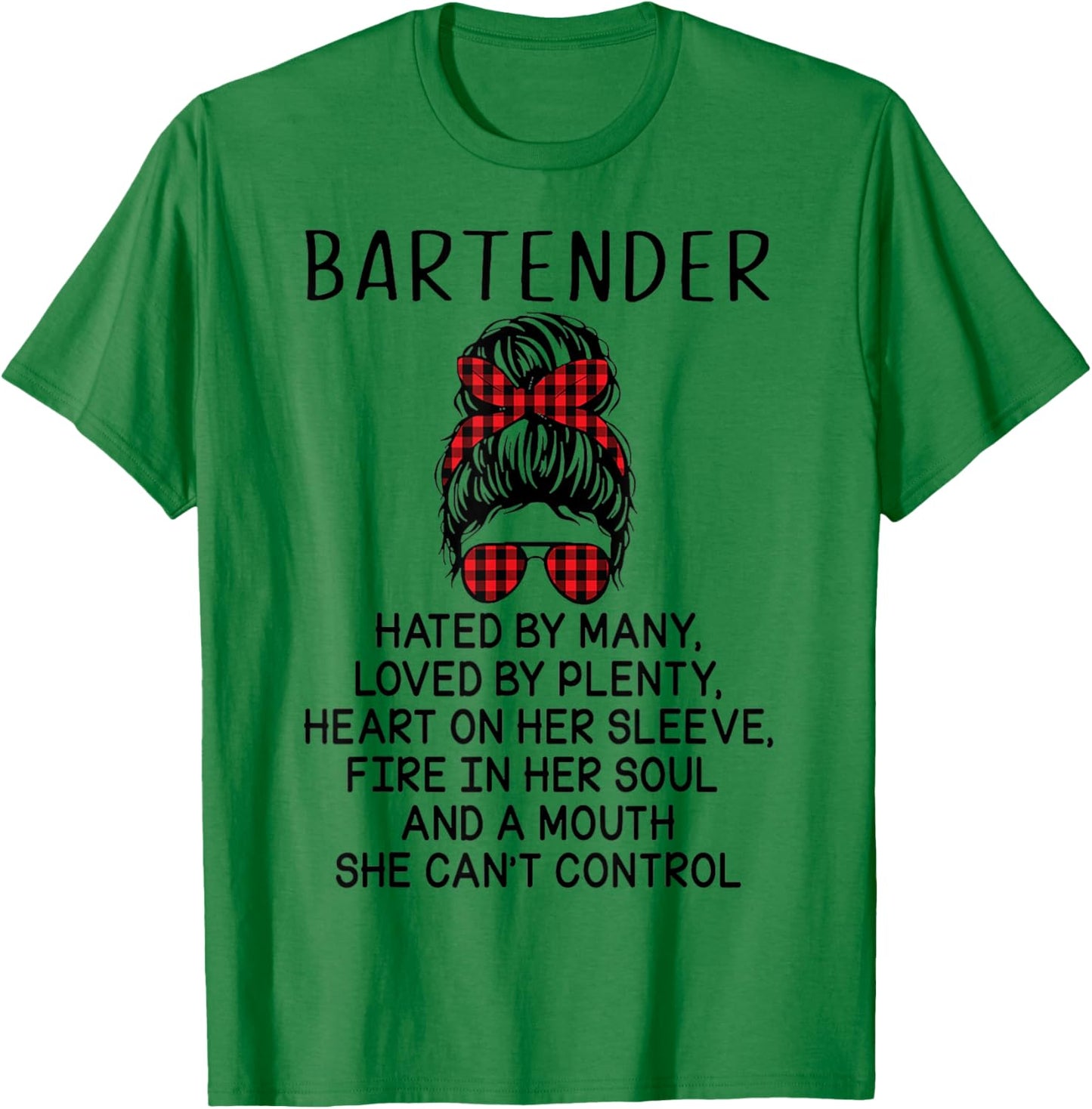 Bartender Hated By Many Loved By Plenty T-Shirt - T-Shirt | Irish Green