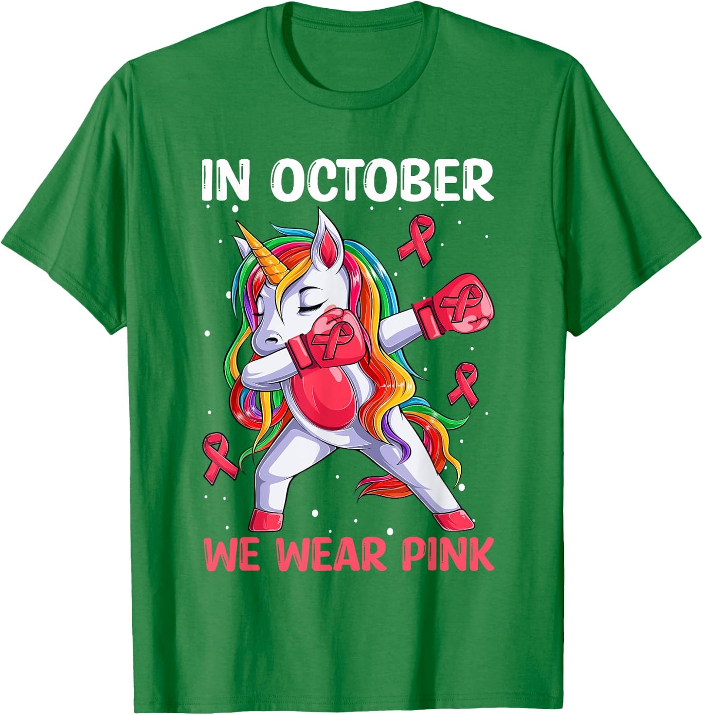 Girls Breast Cancer Shirts Kids Toddlers T-Shirt - T-Shirt | Irish Green