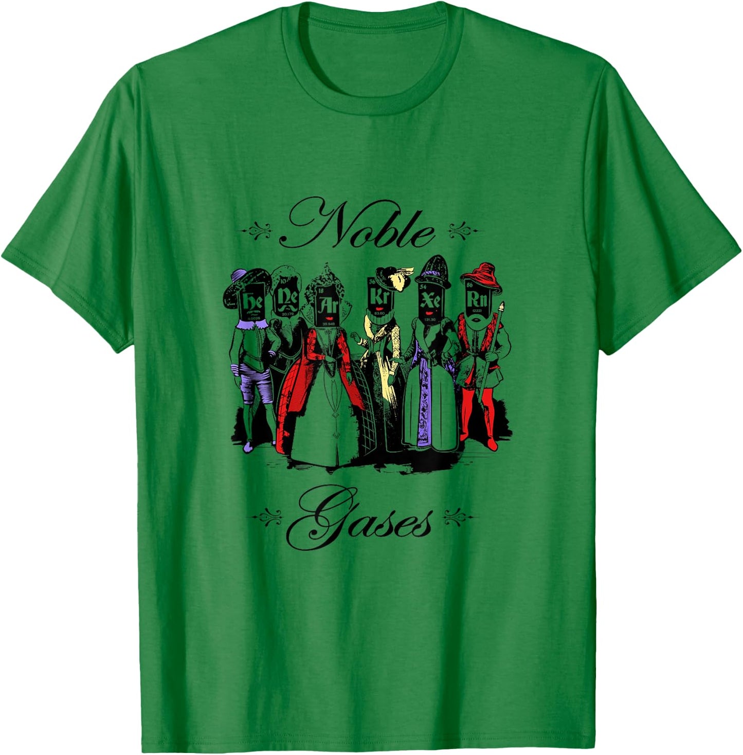 Funny Science - Noble Gases - Men & Women Science Sh T-Shirt - T-Shirt | Irish Green