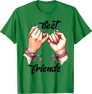 BFF Spirit Week Girls Besties Matching T-Shirt - T-Shirt | Irish Green