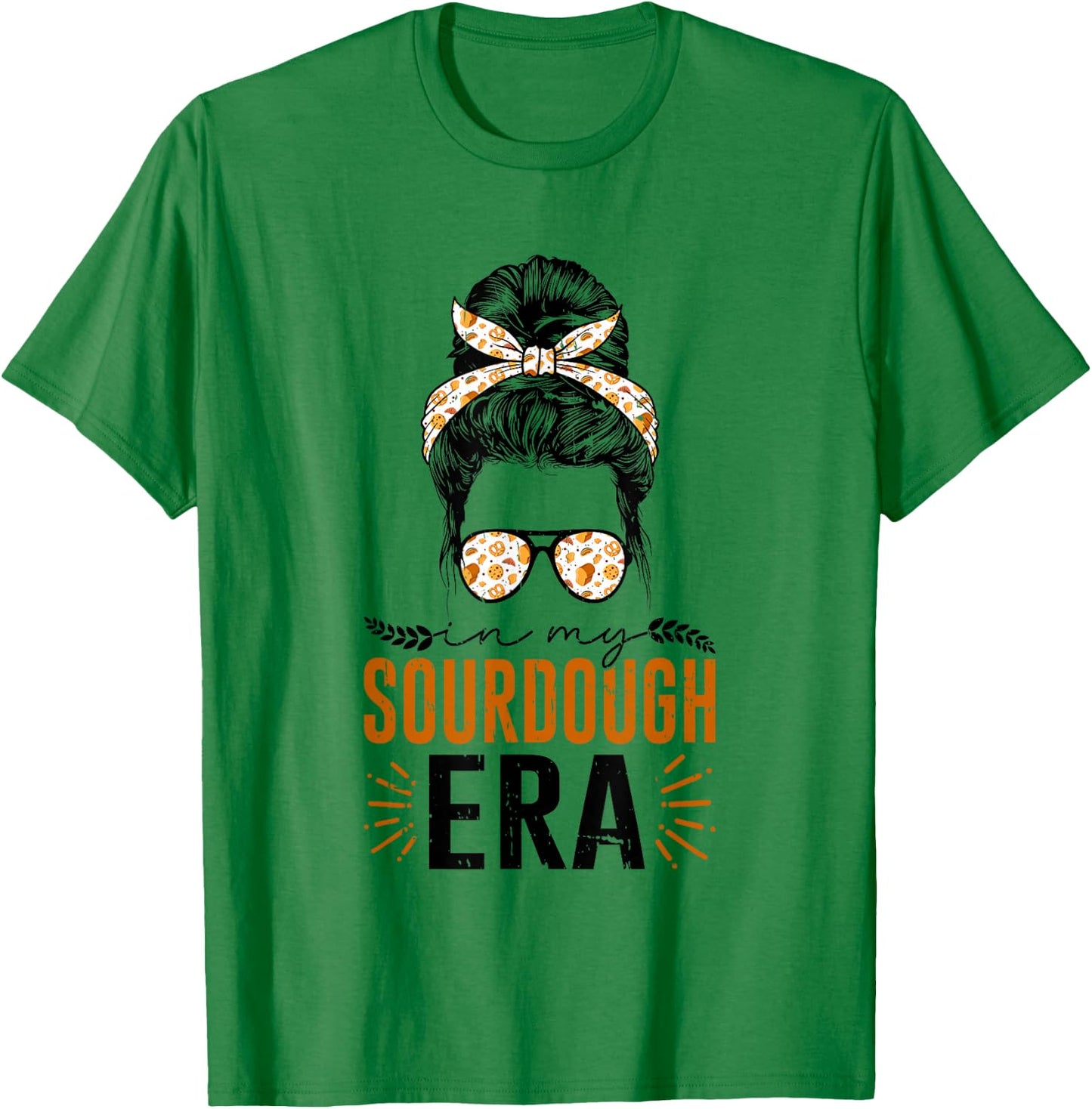 In My Sourdough Era Bread Baking Sourdough Enthusiast T-Shirt - T-Shirt | Irish Green