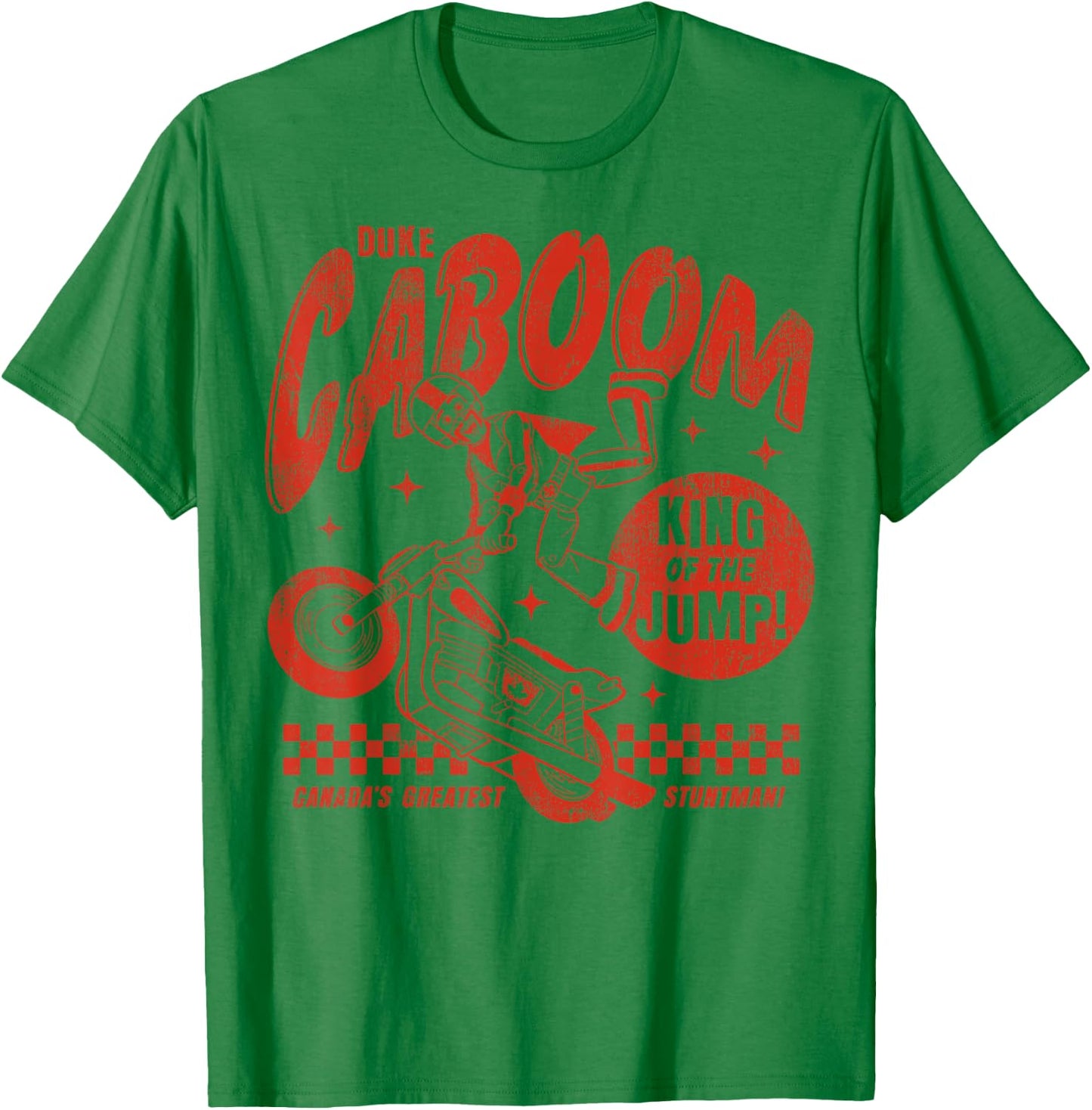 Disney Pixar Toy Story 4 Duke Caboom Outline Sketch T-Shirt - T-Shirt | Irish Green