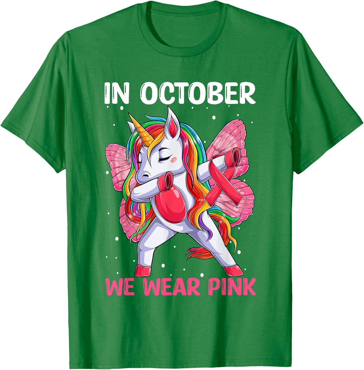 Girls Breast Cancer Awareness for Toddlers Kids T-Shirt - T-Shirt | Irish Green