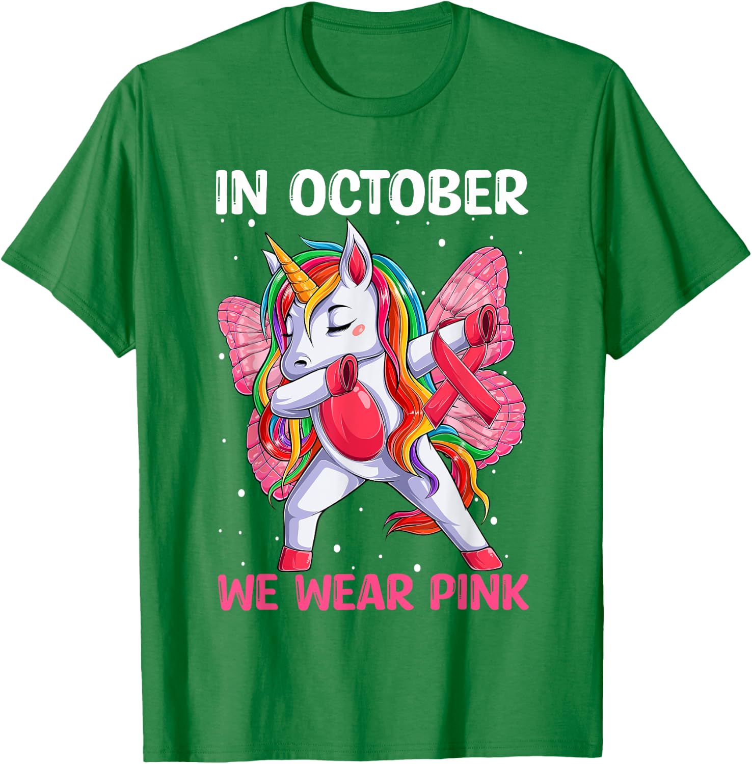 Girls Breast Cancer Awareness for Toddlers Kids T-Shirt - T-Shirt | Irish Green