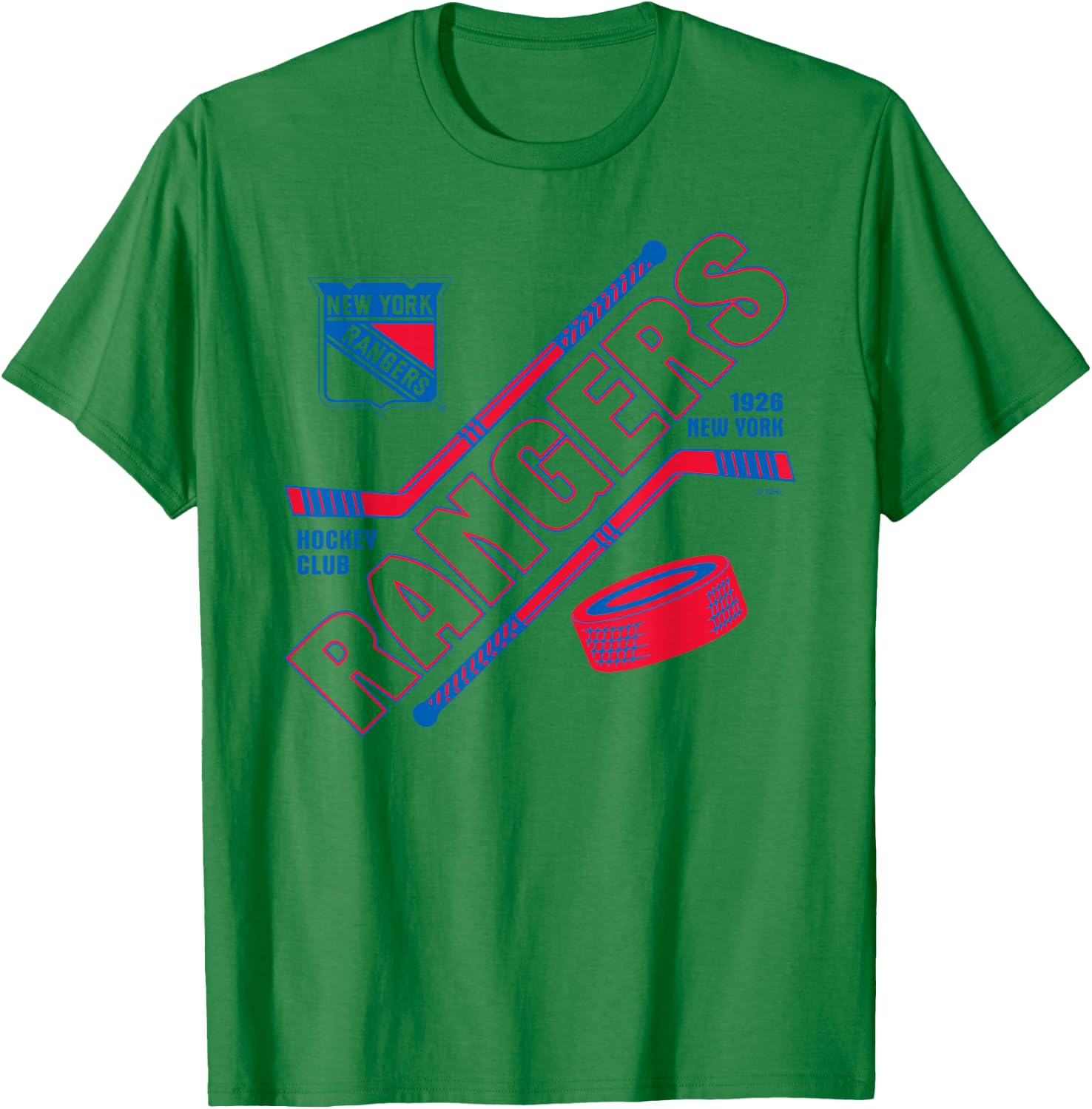 New York Rangers Force White Officially Licensed T-Shirt - T-Shirt | Irish Green