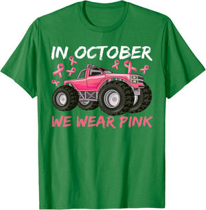 Boys Breast Cancer Shirt, Breast Cancer Shirts for Kids T-Shirt - T-Shirt | Irish Green
