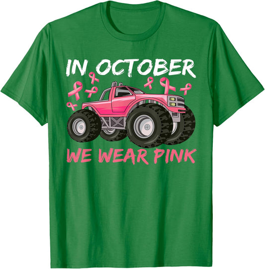 Boys Breast Cancer Shirt, Breast Cancer Shirts for Kids T-Shirt - T-Shirt | Irish Green