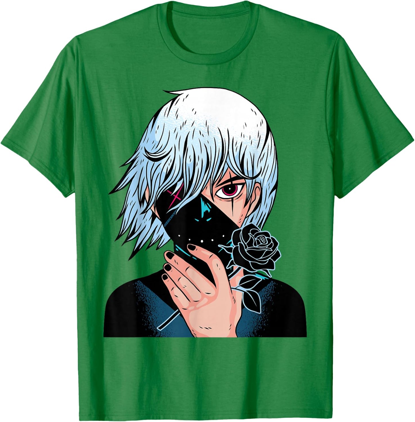 Black Roses - Alt Aesthetic - Anime Manga Pink T-Shirt - T-Shirt | Irish Green