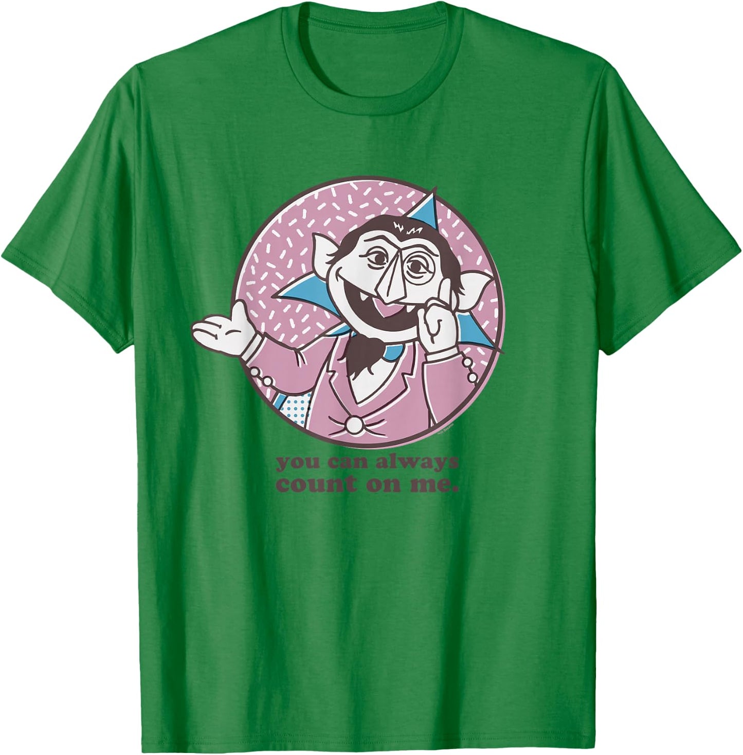 Sesame Street Count You Can Always Count On Me T-Shirt - T-Shirt | Irish Green