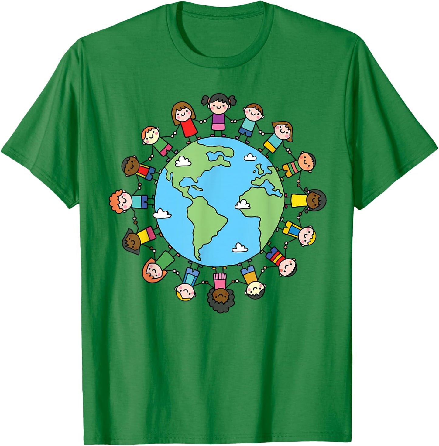 Earth Day 2026 Boys Girls Environment Nature Planet Teacher T-Shirt - T-Shirt | Irish Green