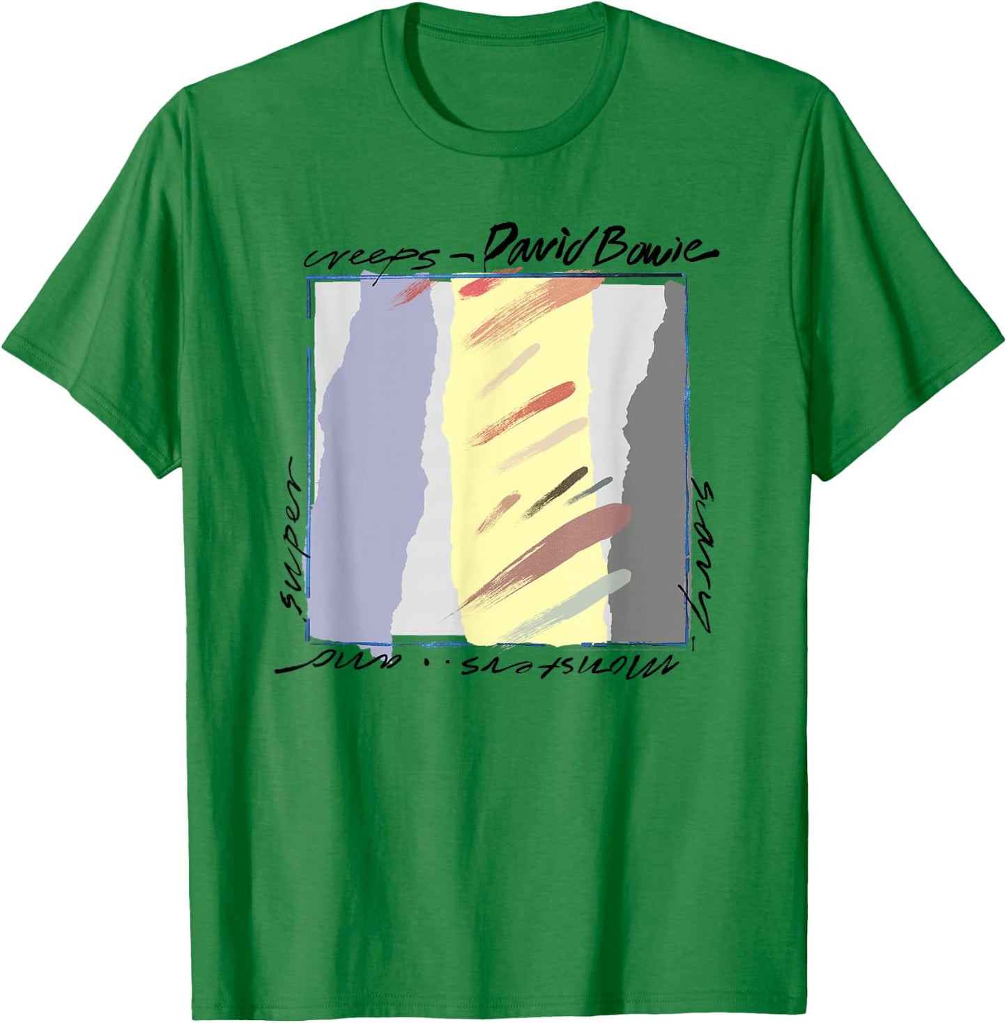 David Bowie - Scary Monsters Abstract T-Shirt - T-Shirt | Irish Green
