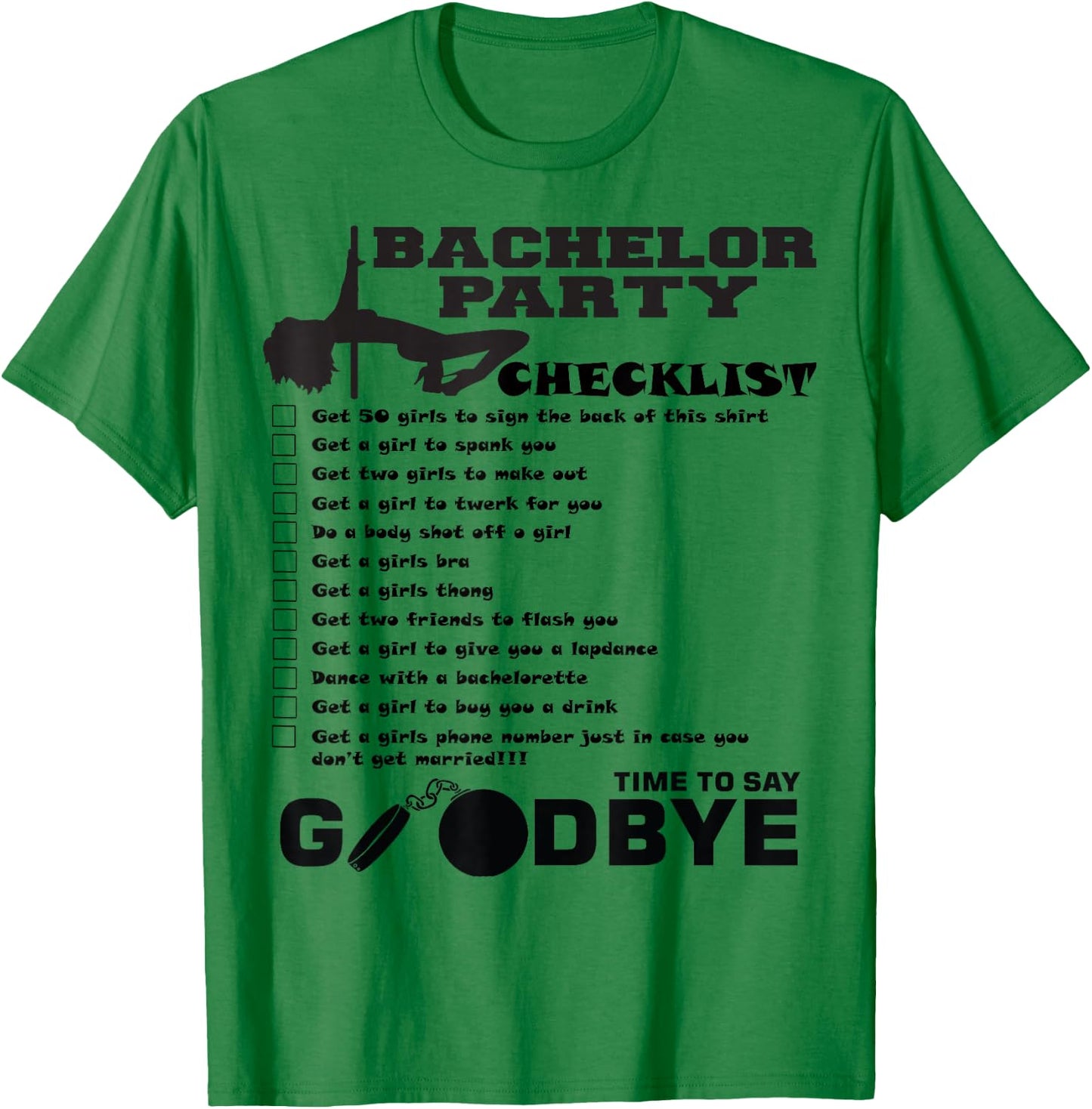 AMSER Co. Bachelor Party , Blue, Small T-Shirt - T-Shirt | Irish Green