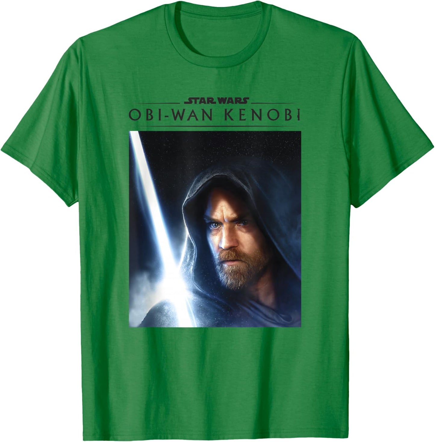Star Wars: Obi-Wan Kenobi Big Face Lightsaber Poster T-Shirt - T-Shirt | Irish Green