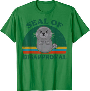 Funny Seal of Disapproval for Beach Ocean Animal Lover T-Shirt - T-Shirt | Irish Green