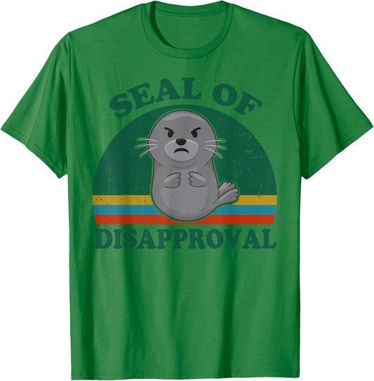 Funny Seal of Disapproval for Beach Ocean Animal Lover T-Shirt - T-Shirt | Irish Green