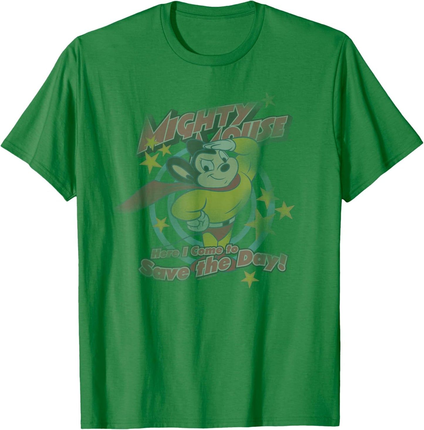 Mighty Mouse at Your Service T-Shirt - T-Shirt | Irish Green
