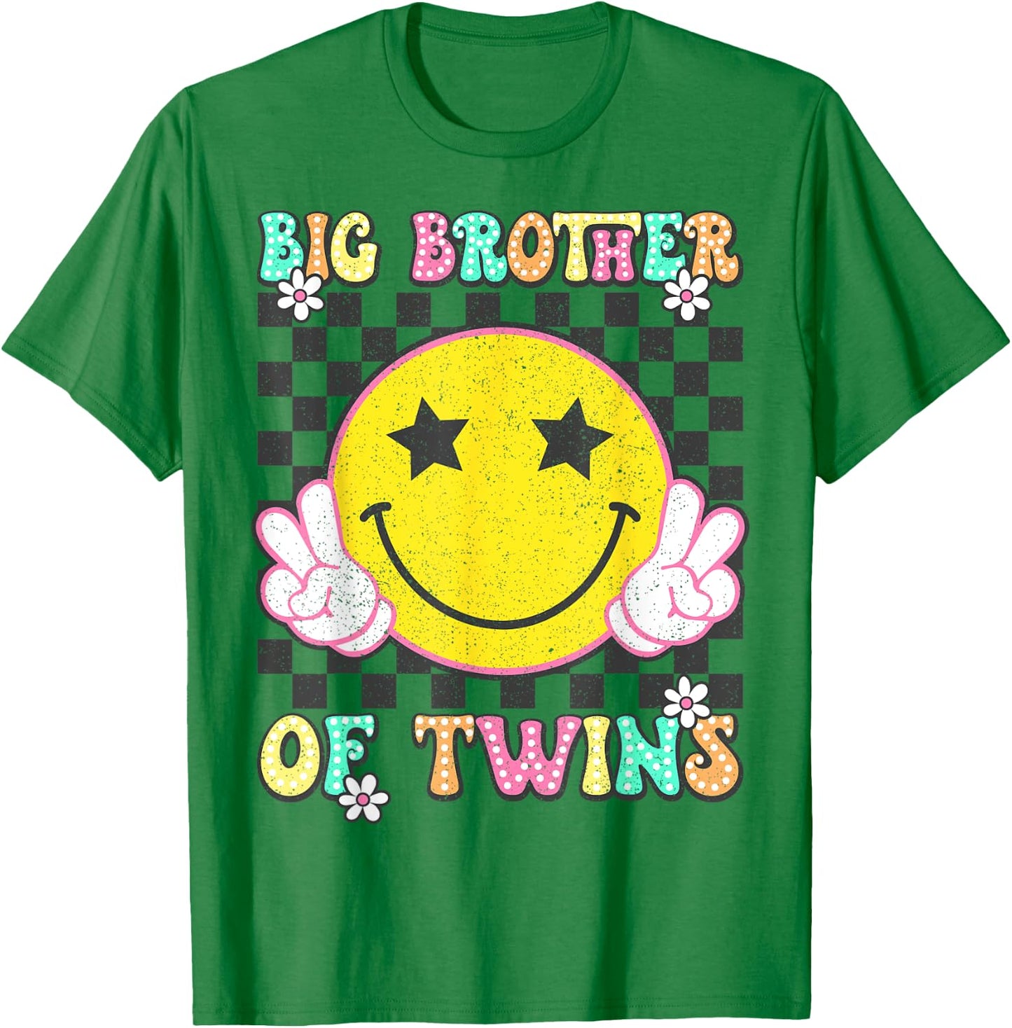 Big Brother Of Twins Older Brother of Twin Announcement T-Shirt - T-Shirt | Irish Green
