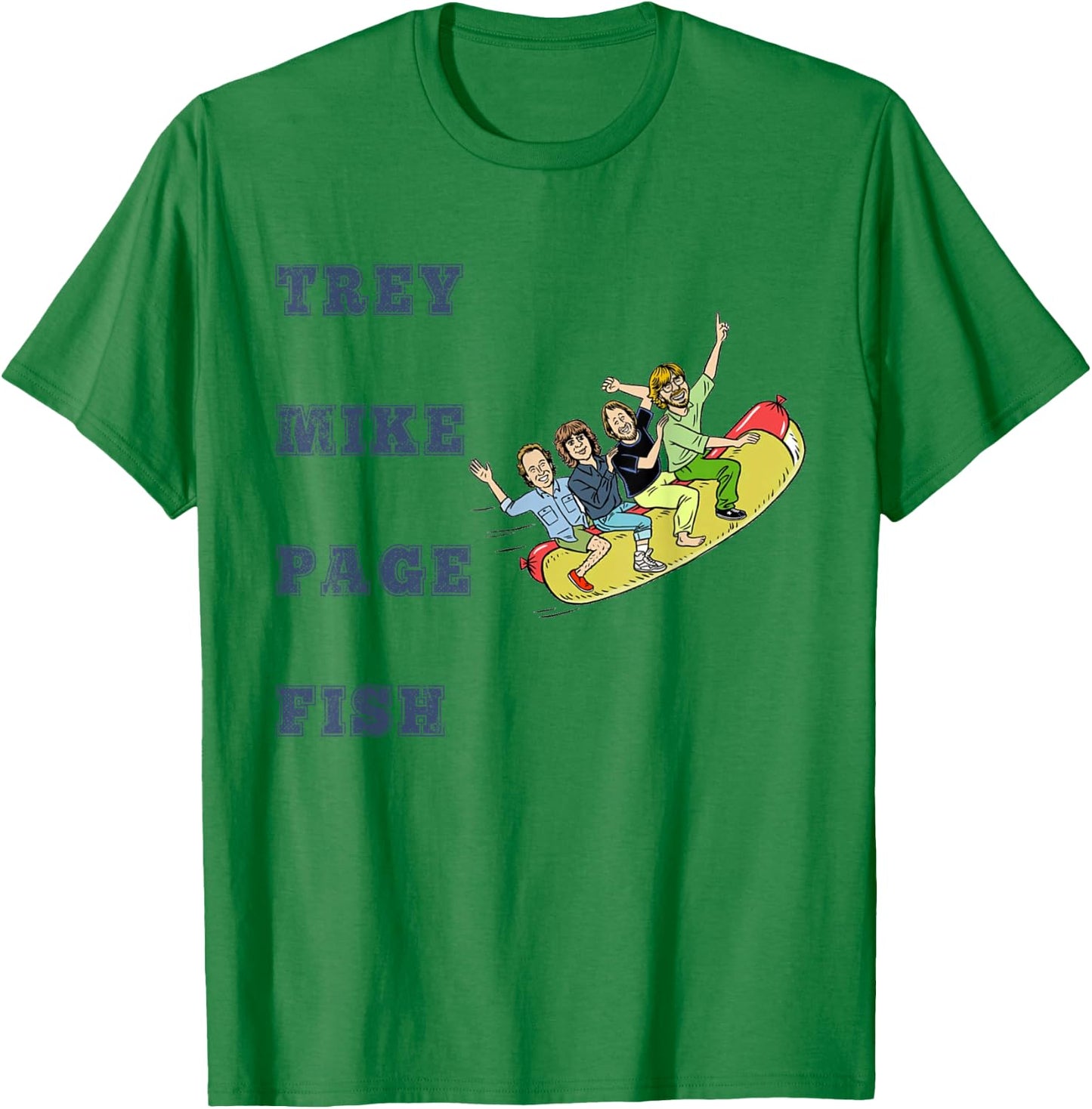 Trey Mike Page Fish Hot Dog T-Shirt - T-Shirt | Irish Green